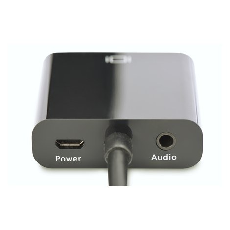 Digitus Video / audio adaptor | 15 pin HD D-Sub (HD-15) | Mini-phone 3.5 mm | Female | 19 pin HDMI Type A | Male | Black - 2